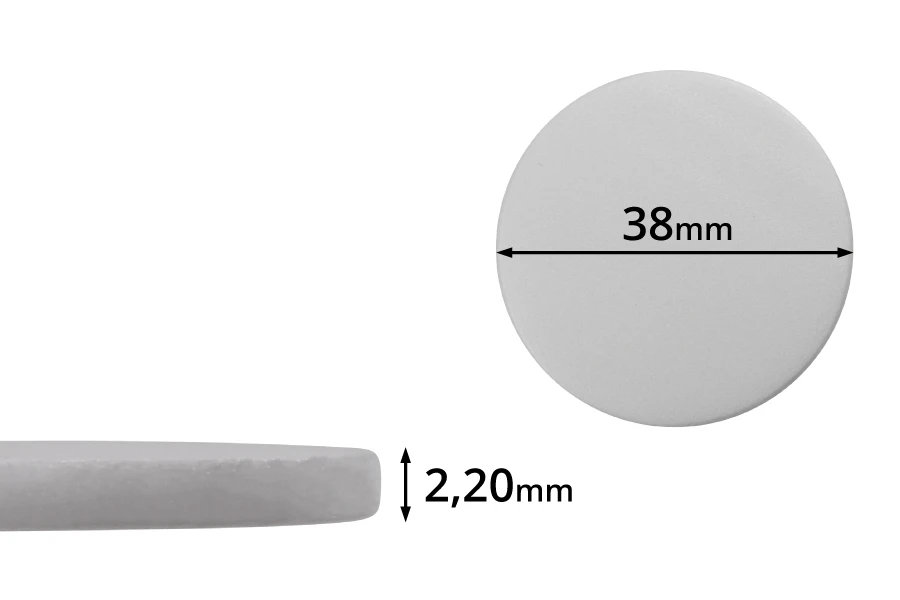 Beli penasti PE međupoklopac 38mm- 100kom Beli penasti PE međupoklopac 38mm- 100kom