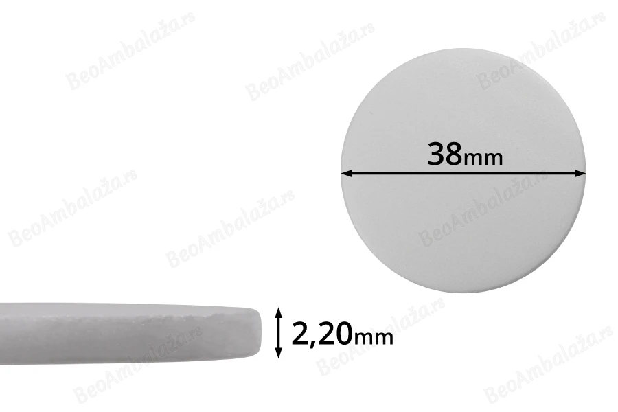 Beli penasti PE međupoklopac 38mm- 100kom-slika_proizvoda