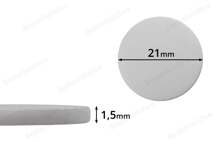 Beli penasti PE međupoklopac 21mm- 100kom-slika_proizvoda