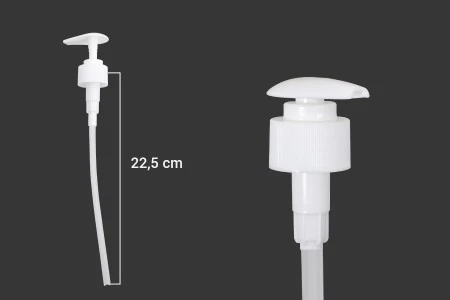 Plastična bela pumpica 28/410 za kreme ili šampone sa sigurnosnim mehanizmom-2