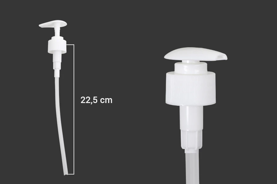 Plastična bela pumpica 28/410 za kreme ili šampone sa sigurnosnim mehanizmom Plastična bela pumpica 28/410 za kreme ili šampone sa sigurnosnim mehanizmom-dimenzije_slike