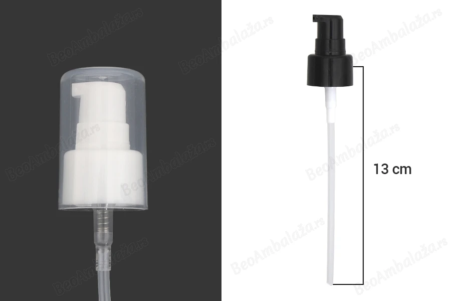 Plastična pumpica PP24 za kreme sa providnim zatvaračem-dimenzije_slike