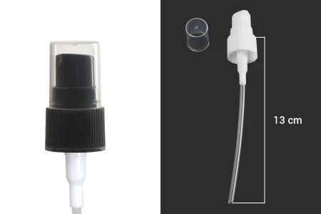 Plastična crna ili bela pumpica PP20 za kreme sa providnim zatvaračem-2