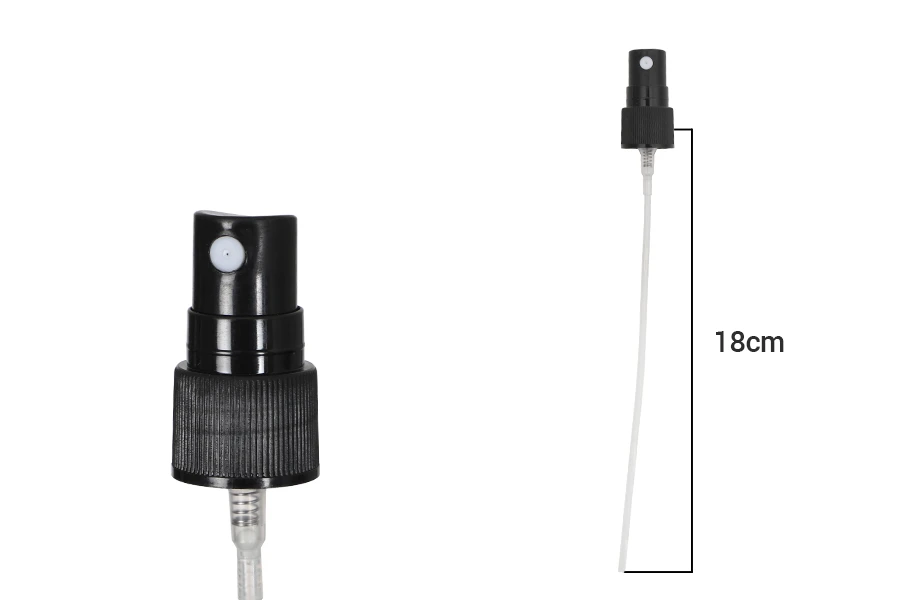 Plastični crni sprej 18/410 sa crnim zatvaračem Plastični crni sprej 18/410 sa crnim zatvaračem