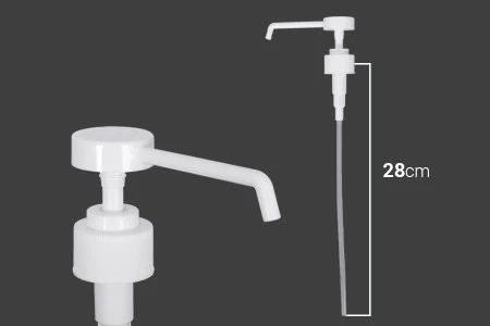 Plastična bela pumpica 28/410 sa sigurnosnim mehanizmom-2