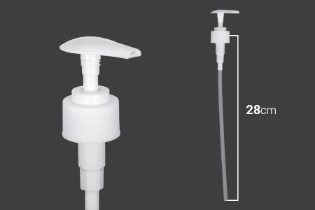 Plastična bela pumpica 28/410 za kreme sa sigurnosnim mehanizmom-2