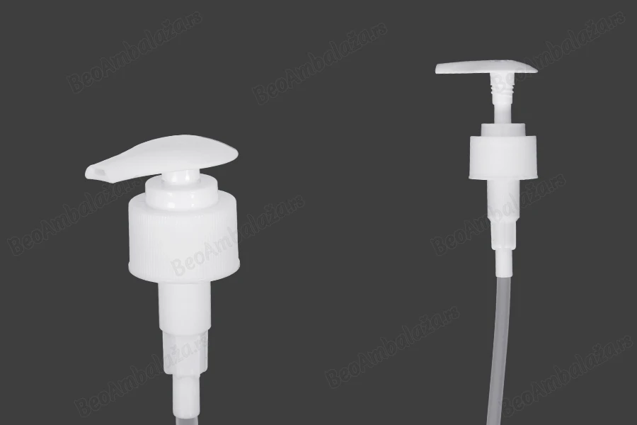 Plastična bela pumpica 28/410 za kreme sa sigurnosnim mehanizmom-slika_proizvoda