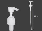Plastična bela pumpica 24/410 za kreme sa sigurnosnim mehanizmom-dimenzije_slike