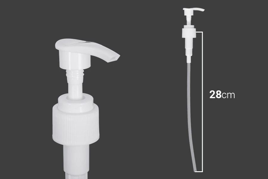 Plastična bela pumpica 24/410 za kreme sa sigurnosnim mehanizmom-dimenzije_slike