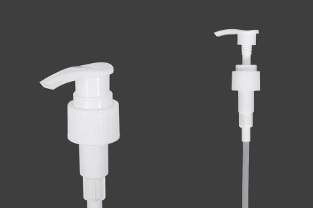 Plastična bela pumpica 24/410 za kreme sa sigurnosnim mehanizmom-1