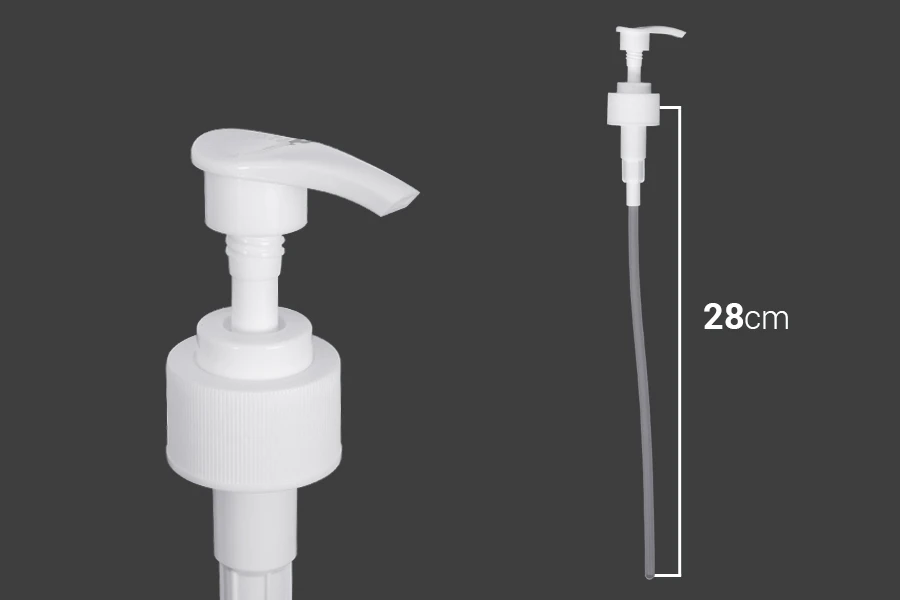 Plastična bela pumpica 28/410 za kreme sa sigurnosnim mehanizmom Plastična bela pumpica 28/410 za kreme sa sigurnosnim mehanizmom-dimenzije_slike