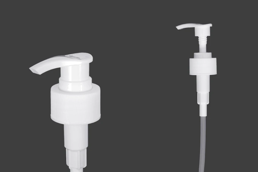 Plastična bela pumpica 28/410 za kreme sa sigurnosnim mehanizmom Plastična bela pumpica 28/410 za kreme sa sigurnosnim mehanizmom-slika_proizvoda