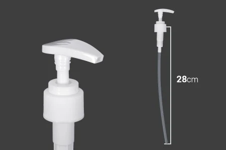 Plastična bela pumpica 24/410 za kreme sa sigurnosnim zatvaranjem-2