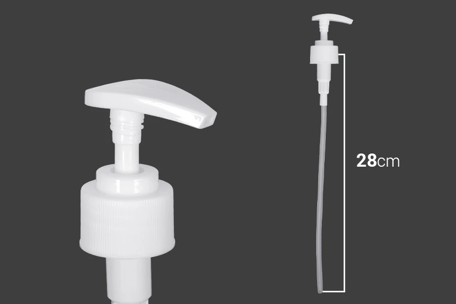 Plastična bela pumpica 28/410 za kreme sa sigurnosnim zatvaranjem Plastična bela pumpica 28/410 za kreme sa sigurnosnim zatvaranjem-dimenzije_slike
