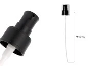 Plastična MAT crna pumpica PP24 za kreme sa providnim akrilnim zatvaračem Plastična MAT crna pumpica PP24 za kreme sa providnim akrilnim zatvaračem-dimenzije_slike