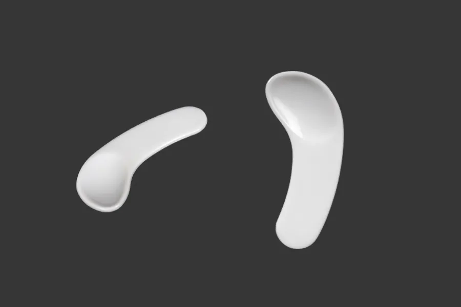 Plastična bela PE spatula 34mm za kreme - 24 kom Plastična bela PE spatula 34mm za kreme - 24 kom