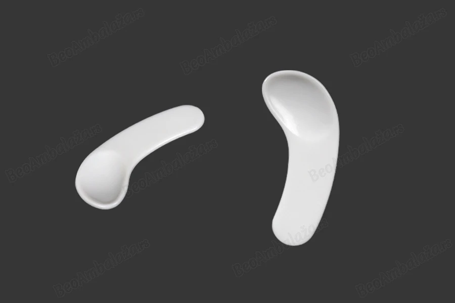 Plastična bela PE spatula 34mm za kreme - 24 kom-slika_proizvoda