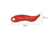 Božićna kartica 75mm sa rupom za kanap/tračicu - 50 kom-dimenzije_slike