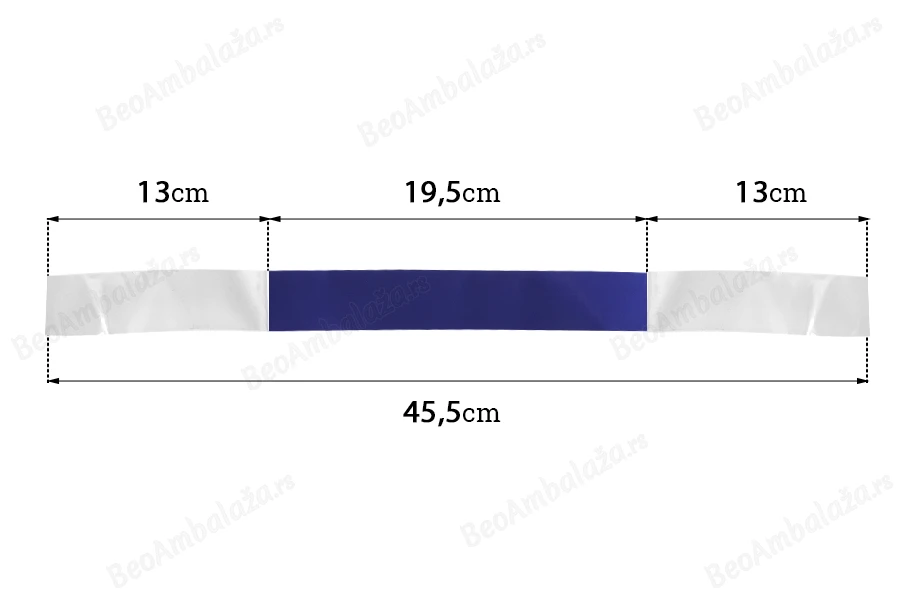 Lepljiva traka - Ručka za nošenje (PE pena) 455x30 mm-dimenzije_slike
