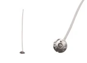 Pamučni voskirani fitilj dužine 100mm sa metalnom podlogom za sveće - 100 kom Pamučni voskirani fitilj dužine 100mm sa metalnom podlogom za sveće - 100 kom