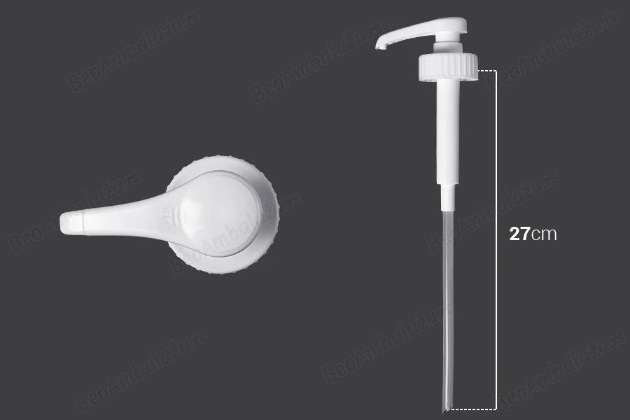 Plastična pumpica (dozator) 5 mL za posude sa otvorom 42/410-dimenzije_slike