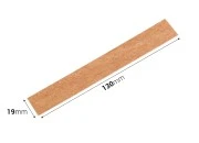 Drveni fitilj 19x130 mm sa metalnom osnovom za sveće - 25 kom Drveni fitilj 19x130 mm sa metalnom osnovom za sveće - 25 kom
