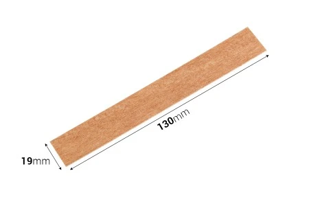 Drveni fitilj 19x130 mm sa metalnom osnovom za sveće - 25 kom-2