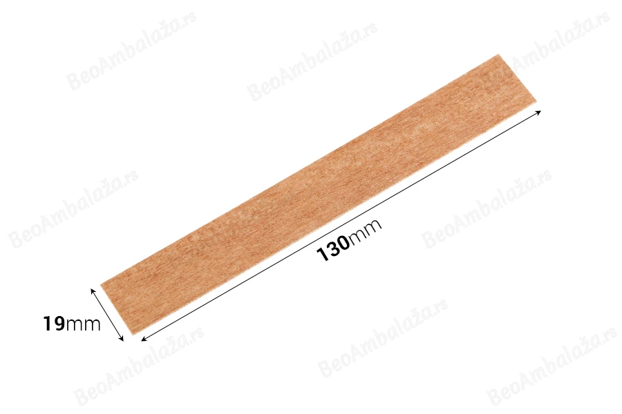 Drveni fitilj 19x130 mm sa metalnom osnovom za sveće - 25 kom-dimenzije_slike