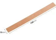 Drveni fitilj 15x150 mm sa metalnom osnovom za sveće - 25 kom Drveni fitilj 15x150 mm sa metalnom osnovom za sveće - 25 kom