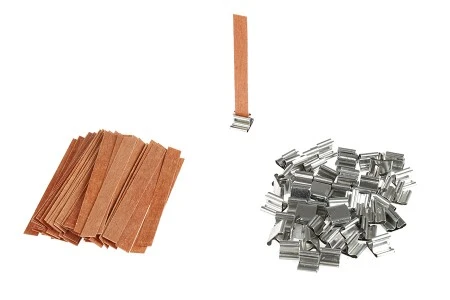 Drveni fitilj 10x100mm sa metalnom osnovom za sveće - 25 kom-3