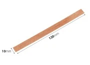 Drveni fitilj 10x130mm sa metalnom osnovom za sveće - 25 kom Drveni fitilj 10x130mm sa metalnom osnovom za sveće - 25 kom