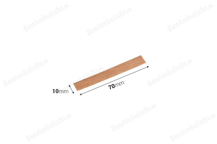 Drveni fitilj 10x70mm sa metalnom osnovom za sveće - 25 kom-dimenzije_slike