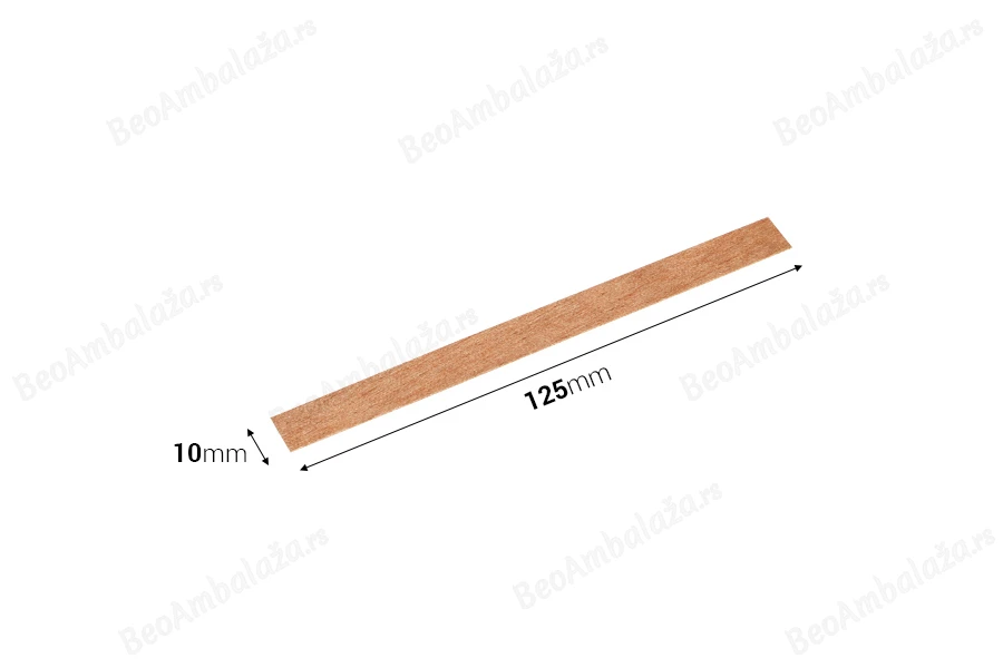Drveni fitilj 10x125mm sa metalnom osnovom za sveće - 25 kom-dimenzije_slike