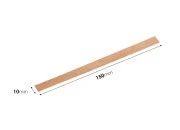 Drveni fitilj 10x150mm sa metalnom osnovom za sveće - 25 kom-dimenzije_slike