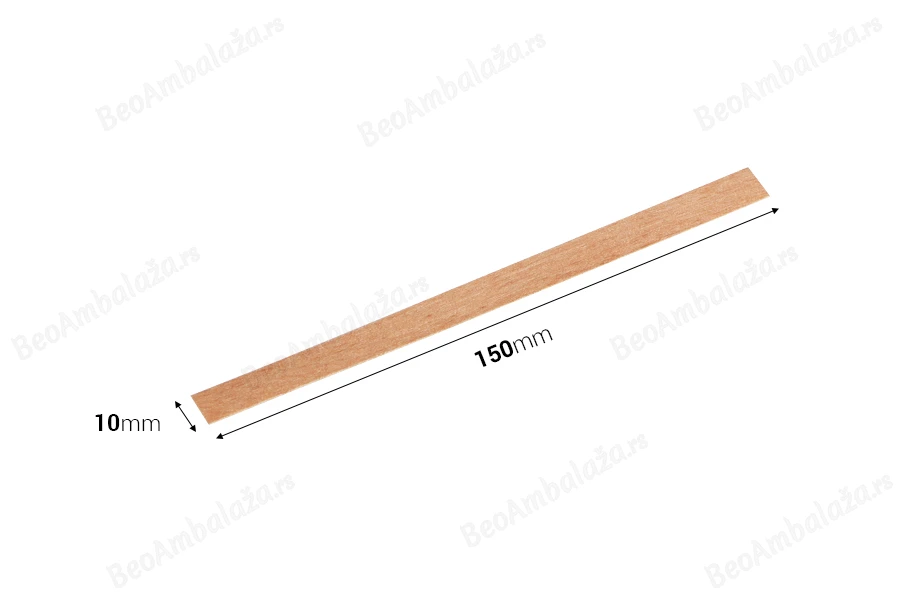 Drveni fitilj 10x150mm sa metalnom osnovom za sveće - 25 kom-dimenzije_slike