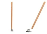 Drveni fitilj 10x150mm sa metalnom osnovom za sveće - 25 kom-slika_proizvoda