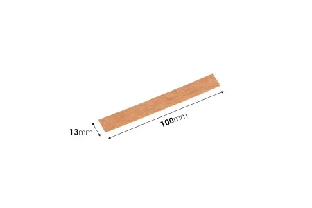 Drveni fitilj 13x100mm sa metalnom osnovom za sveće - 25 kom-2