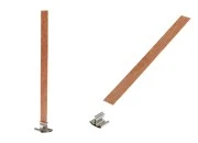 Drveni fitilj 13x130 mm sa metalnom osnovom za sveće - 25 kom-slika_proizvoda