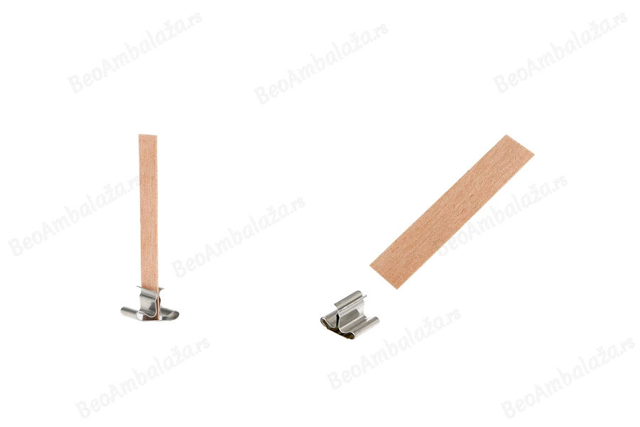 Drveni fitilj 13x60 mm sa metalnom osnovom za sveće - 25 kom-slika_proizvoda