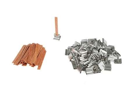 Drveni fitilj 6x60 mm sa metalnom osnovom za sveće - 25 kom-3