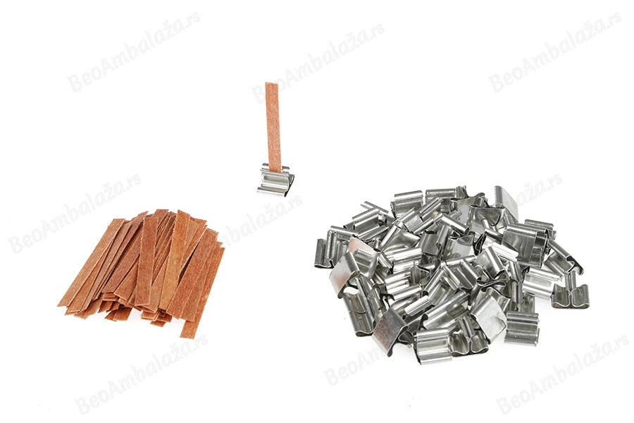 Drveni fitilj 6x60 mm sa metalnom osnovom za sveće - 25 kom-