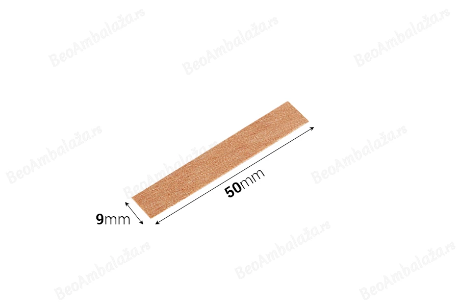 Drveni fitilj 9x50mm sa metalnom osnovom za sveće - 25 kom-dimenzije_slike