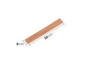 Drveni fitilj 8x50mm sa metalnom osnovom za sveće - 25 kom Drveni fitilj 8x50mm sa metalnom osnovom za sveće - 25 kom