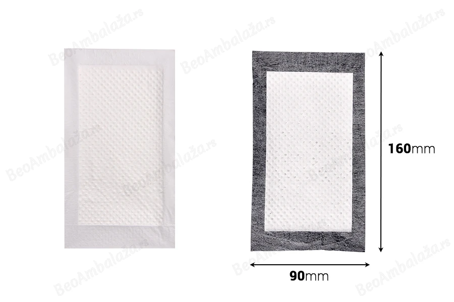 Upijajuće mesne krpe 130k80 mm crne boje - 500 kom-dimenzije_slike
