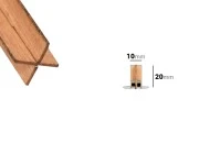 Drveni krstasti fitilj 10x20 mm sa metalnom osnovom za sveću - 25 kom-dimenzije_slike