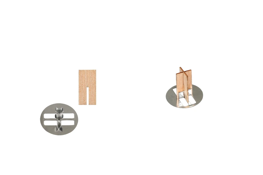 Drveni krstasti fitilj 10x20 mm sa metalnom osnovom za sveću - 25 kom-slika_proizvoda