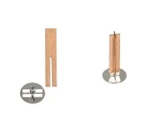Drveni krstasti fitilj 10x50 mm sa metalnom osnovom za sveću - 25 kom-slika_proizvoda