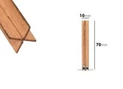 Drveni krstasti fitilj 10x70 mm sa metalnom osnovom za sveću - 25 kom Drveni krstasti fitilj 10x70 mm sa metalnom osnovom za sveću - 25 kom