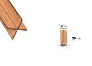 Drveni krstasti fitilj 13x30 mm sa metalnom osnovom za sveću - 25 kom Drveni krstasti fitilj 13x30 mm sa metalnom osnovom za sveću - 25 kom