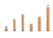 Drveni krstasti fitilj 13x100 mm sa metalnom osnovom za sveću - 25 kom-